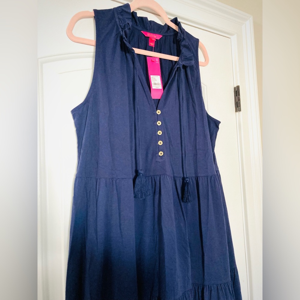 NWT Lilly Pulizter Malone Maxi in True Navy